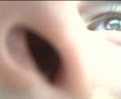 look into my nose...